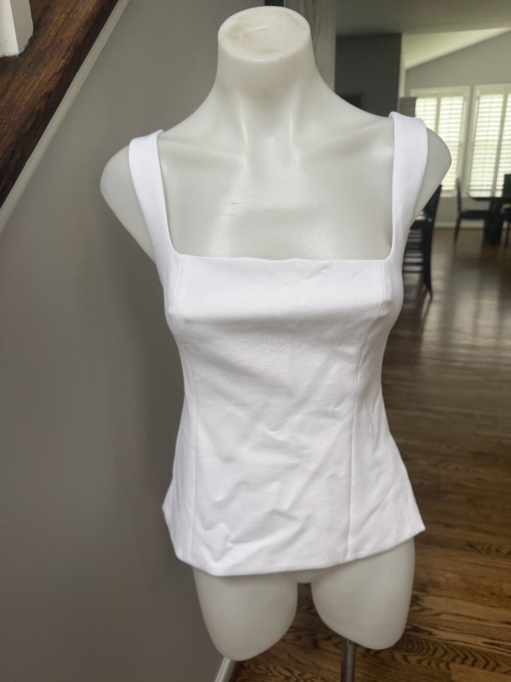Babaton Columnist Top White Tank Size 2